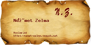 Német Zelma névjegykártya